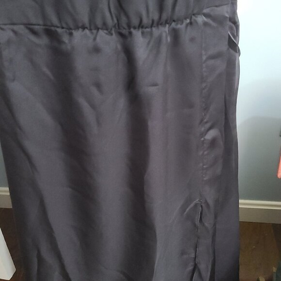 Basic Black Halter Top Open Back Dressy mid Dress Deep Black  Sz 18 - Picture 3 of 5